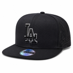 Snapback LA Perforée | Black Outline