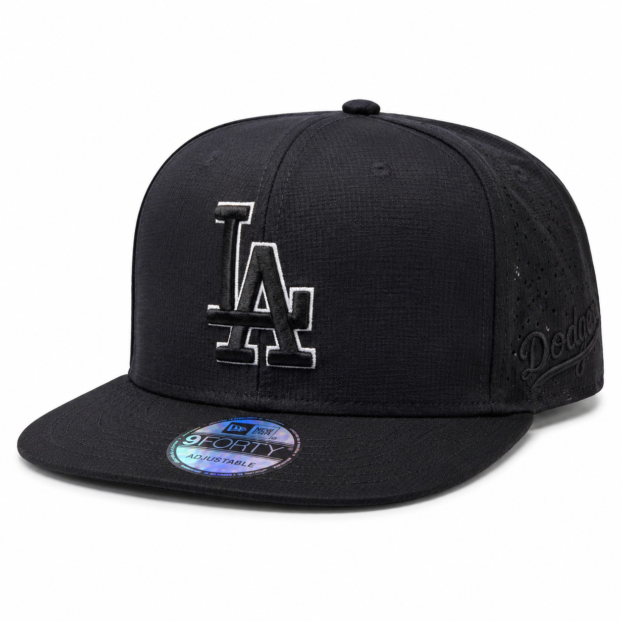 Snapback LA Perforée | Black Outline