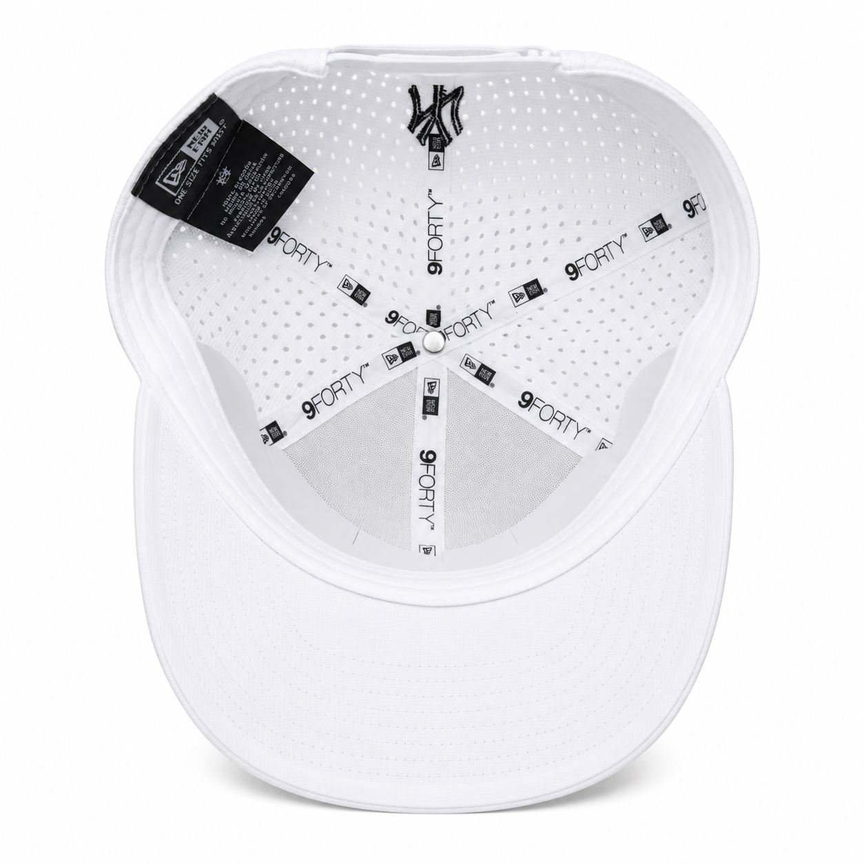 Snapback NY Perforée | Blanc