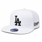 Snapback LA Perforée | White & Black