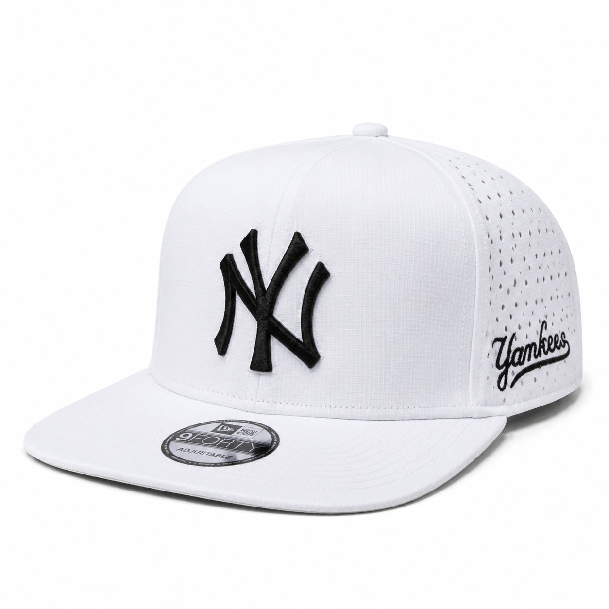 Snapback NY Perforée | Blanc