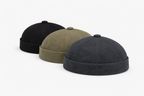 Pack 3 Bonnets Docker (Gris Noir kaki)