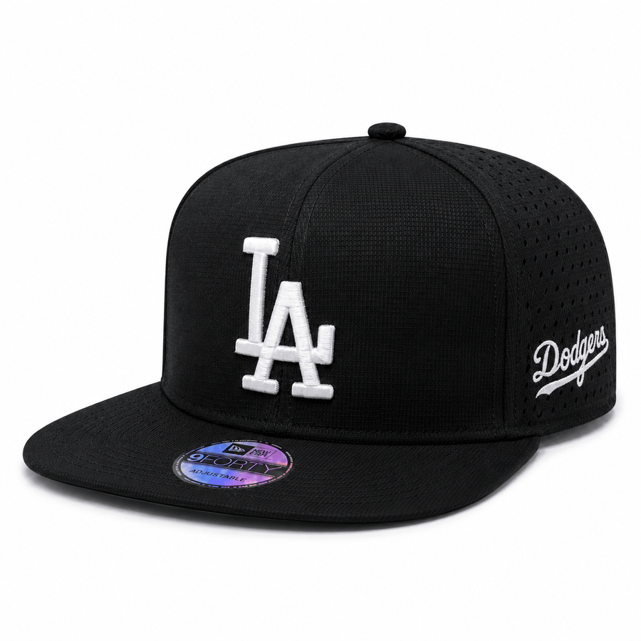 Snapback LA Perforée | Black & White
